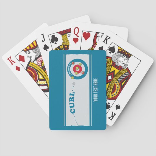 カーリングシートカーリングストーン トランプ (裏面)