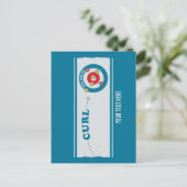 カーリングシートカーリングストーン ポストカード (スタンド正面)