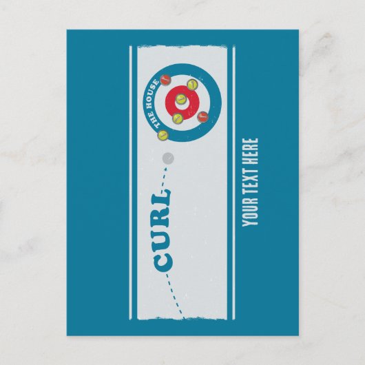 カーリングシートカーリングストーン ポストカード (正面)