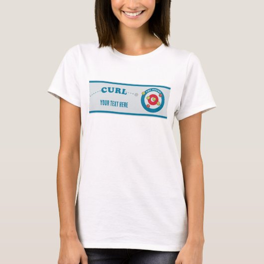 カーリングシートカーリングストーン Tシャツ (正面)