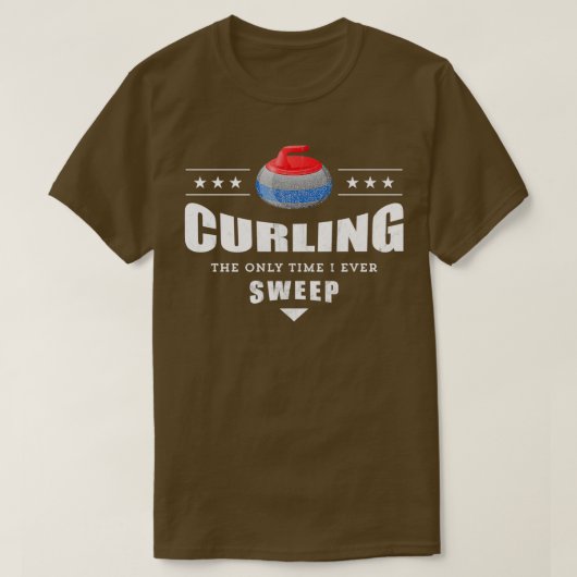 カーリングスおもしろいイープカーリングチームギフト Tシャツ (デザイン正面)