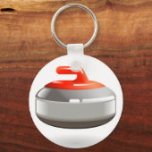 カーリングストーンキーチェーン キーホルダー (正面)