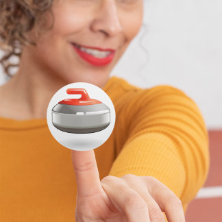 カーリングストーンスティッカー ラウンドシール