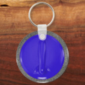 カーリングストーンブルースポーツおもしろい キーホルダー (正面)