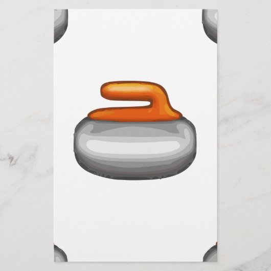 カーリングストーン絵文字 便箋 (正面)
