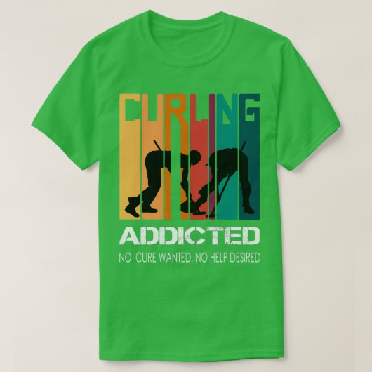 カーリングスポーツカーラーブロムロックストーンカーラーズ Tシャツ (デザイン正面)