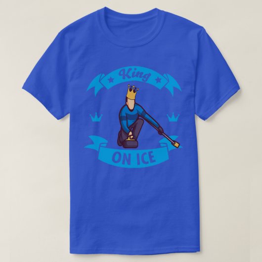 カーリングスポーツデザインウィンタースポーツ Tシャツ (デザイン正面)