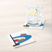 カーリングスポーツ スクエアペーパーコースター (インサイチュ)