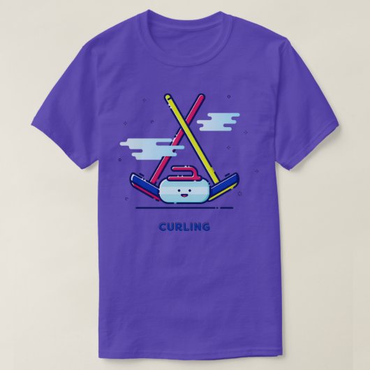 カーリングスポーツ Tシャツ (デザイン正面)