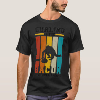 カーリングチームギフトカールカーラースポーツウィンター Tシャツ