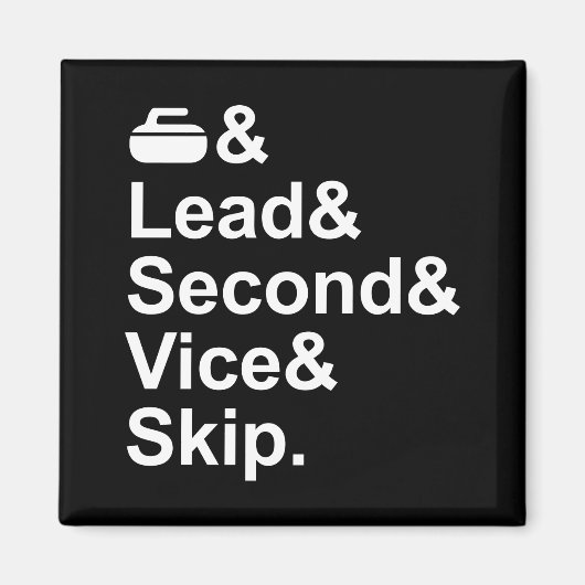 カーリングチームマグネット マグネット (正面)