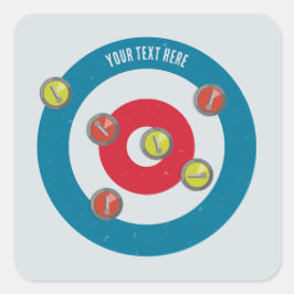 カーリングハウスとカーリングストーンズの上面 スクエアシール