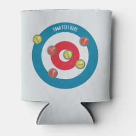 カーリングハウスとカーリングストーンズの上面 缶クーラー