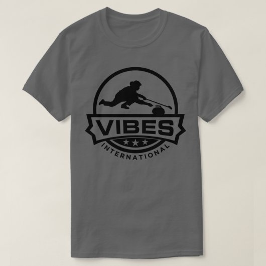 カーリングビベス Tシャツ (デザイン正面)