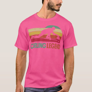 カーリングプレイヤーカーラーカーリング伝説 Tシャツ