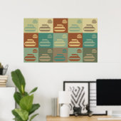 カーリングポップ・アートのアート ポスター (ホームオフィス)