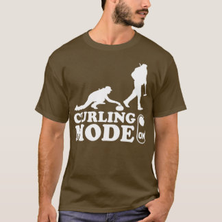 カーリングモードオンカーリングストーンカーリングゲーム Tシャツ