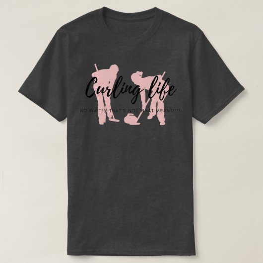 カーリングライフ待ち時間カーリーライフ Tシャツ (デザイン正面)