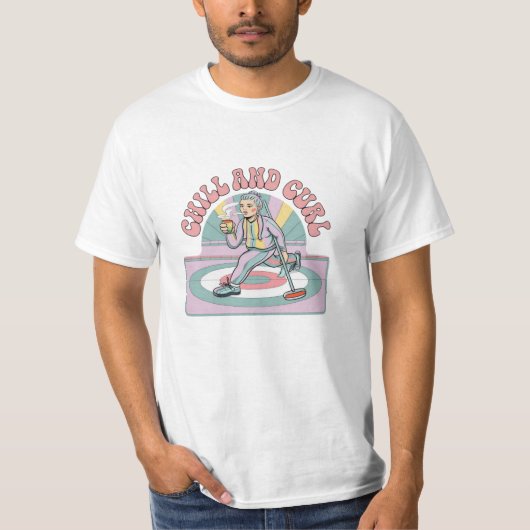 カーリングラバーズギフトアイディア Tシャツ (正面)