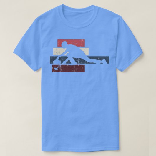 カーリングレトロシャツ1 Tシャツ (デザイン正面)