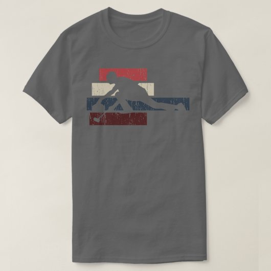 カーリングレトロシャツ3 Tシャツ (デザイン正面)