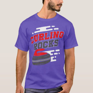 カーリングロックススポーツカーラーギフト Tシャツ