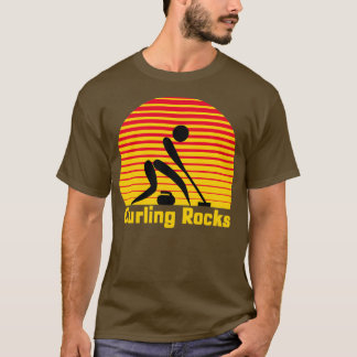 カーリングロックストロッロ1 Tシャツ