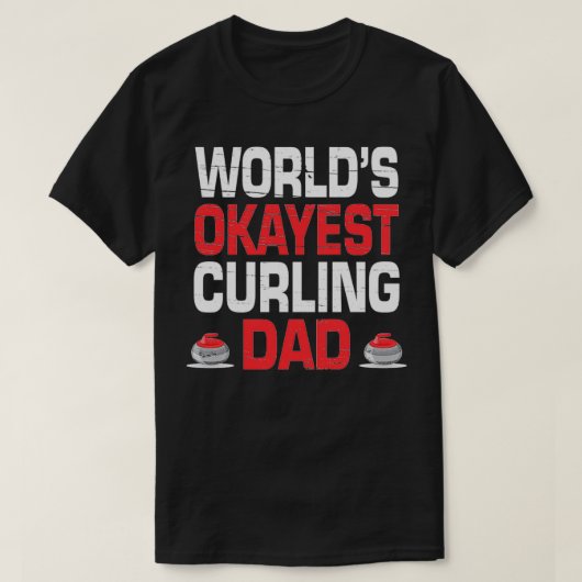 カーリングワールドオカイエストカーリングパパ Tシャツ (デザイン正面)