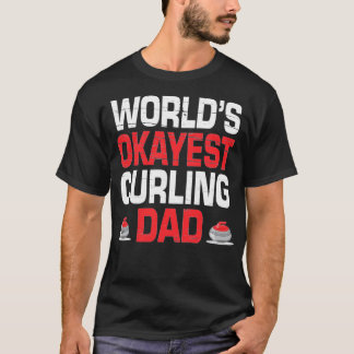 カーリングワールドオカイエストカーリングパパ Tシャツ