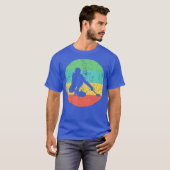 カーリングヴィンテージレトロカーラー Tシャツ (正面フル)
