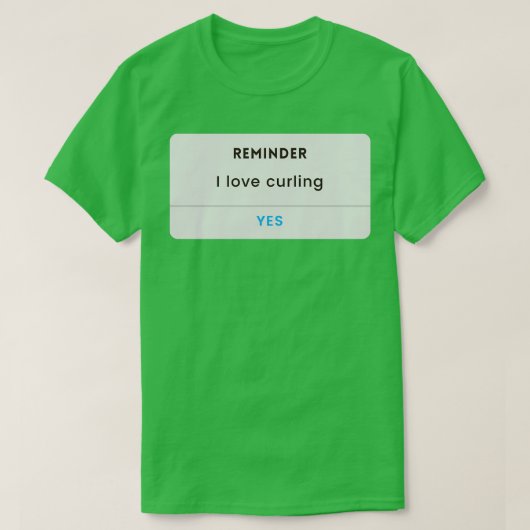 カーリング愛おもしろい者カーリング5 Tシャツ (デザイン正面)