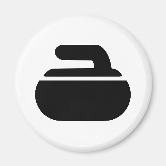 カーリング石のシンボル マグネット (正面)