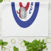 カーリング石 キッチンタオル (折り畳み)