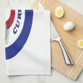 カーリング石 キッチンタオル (四つ折り)