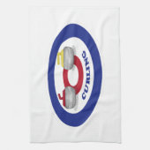 カーリング石 キッチンタオル (縦)