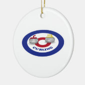 カーリング石 セラミックオーナメント (左)