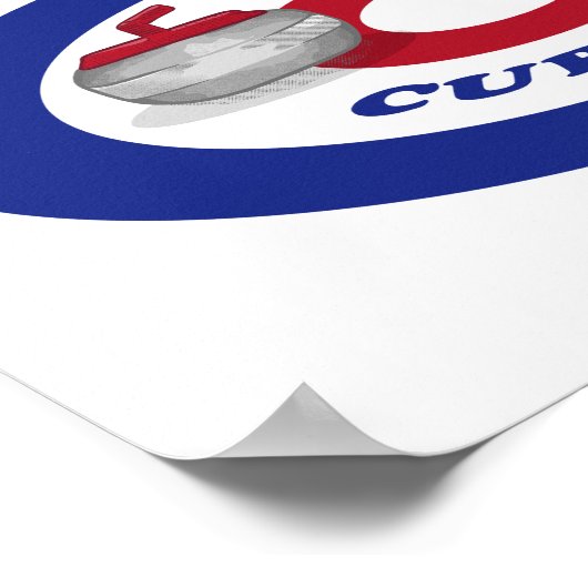 カーリング石 ポスター (角)