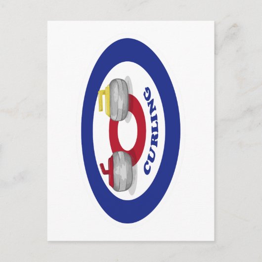 カーリング石 ポストカード (正面)