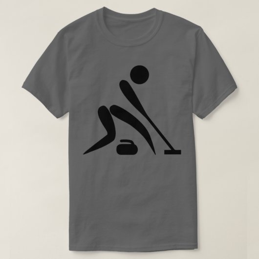 カーリング絵文字 Tシャツ (デザイン正面)
