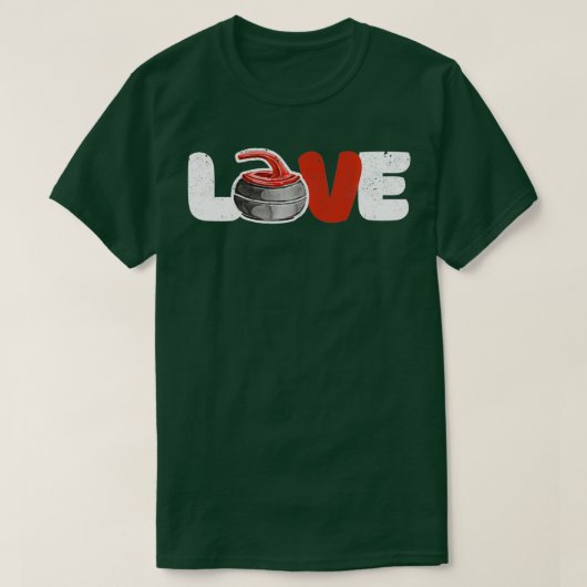 カーリング親愛選手カーラー愛好家winter ice 2 tシャツ (デザイン正面)