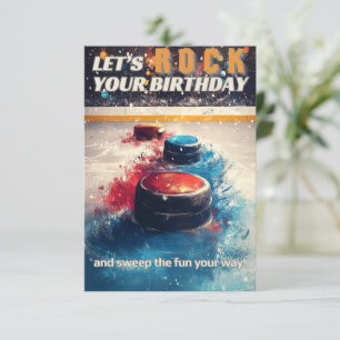 カーリング誕生日カード