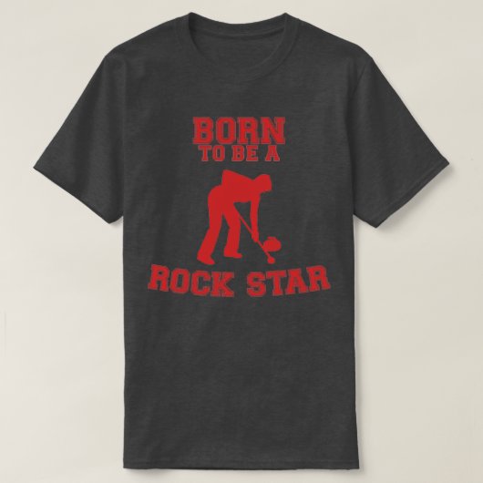 カーリング諺ロックスター Tシャツ (デザイン正面)