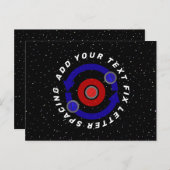 カーリング転がストーンは地球の軌道のような ポストカード (正面/裏面)