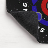 カーリング転がストーンは地球の軌道のような マウスパッド (コーナー)