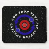 カーリング転がストーンは地球の軌道のような マウスパッド (正面)