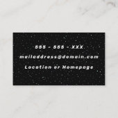 カーリング転がストーンは地球の軌道のような 名刺 (裏面)