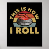 カーリング転が選手のファンのウィンタースポーツカーレの方法 ポスター (正面)