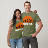 カーリング選手カーおもしろいラー人間の進化 Tシャツ (ユニセックス)