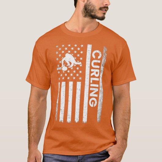 カーリング アメリカ カーリング Tシャツ (正面)