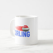 カーリング コーヒーマグカップ (正面左)